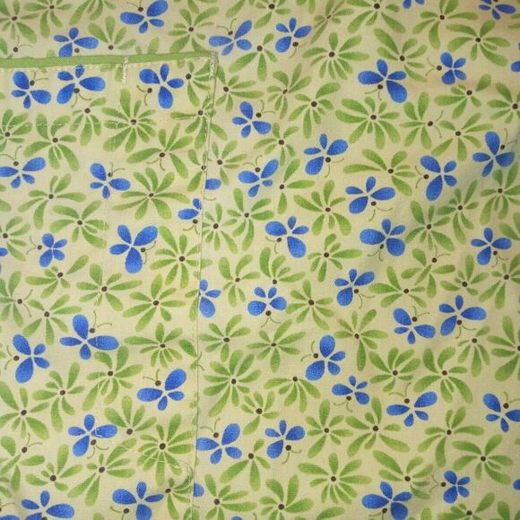 Womens Scrub Top lot of 2 Size L SB Scrubs green Cherokee blue and brown used - Picture 3 of 12